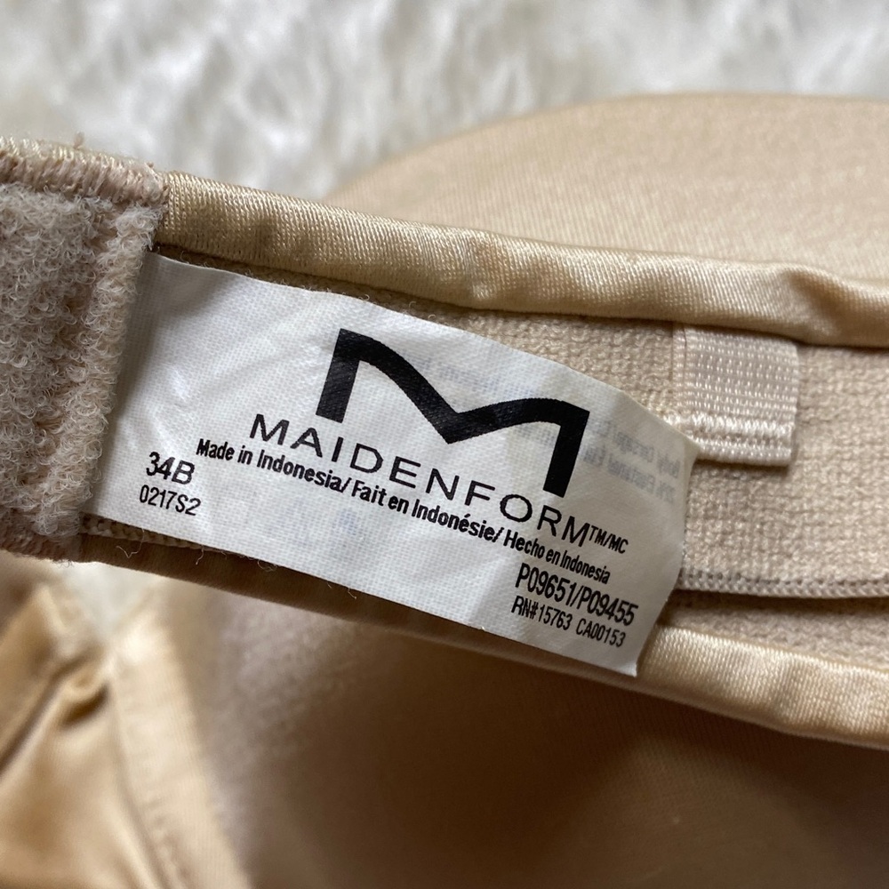 Maidenform Strapless Nude T-Shirt Bra - Smooth Support - Picture 3 of 3